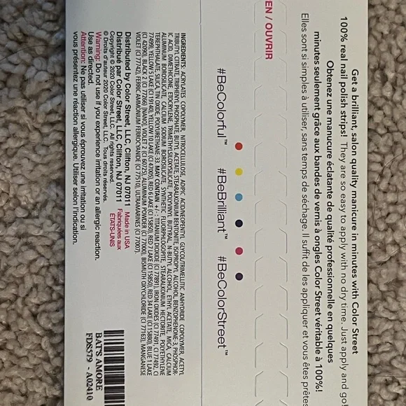 Color Street Nail Polish Strips - Bats Amore BUNDLE TO SAVE - Picture 2 of 2